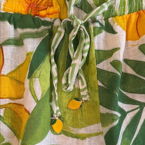 C&C Linen Pants floral women’s size medium - Picture 4 of 11